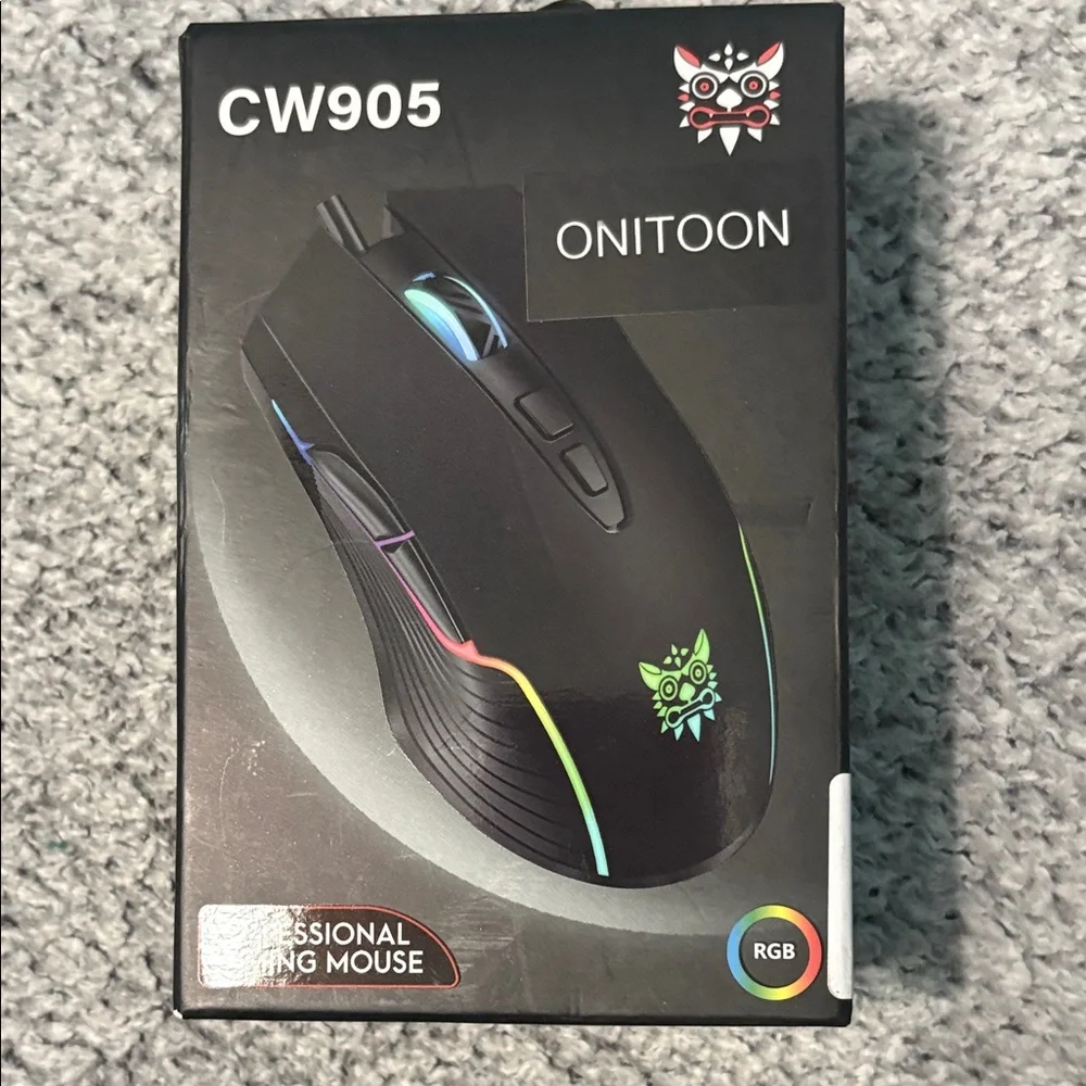 CW905 RGB Gaming Mouse - Black